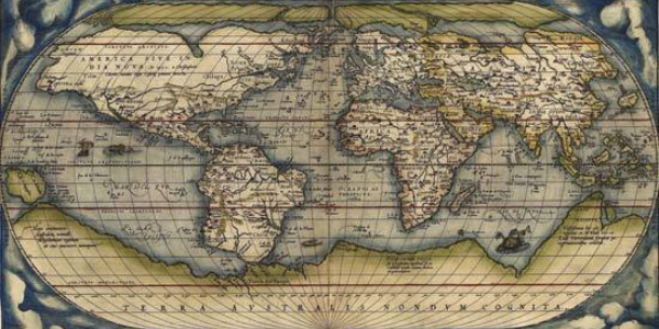 Ortelius map of the world