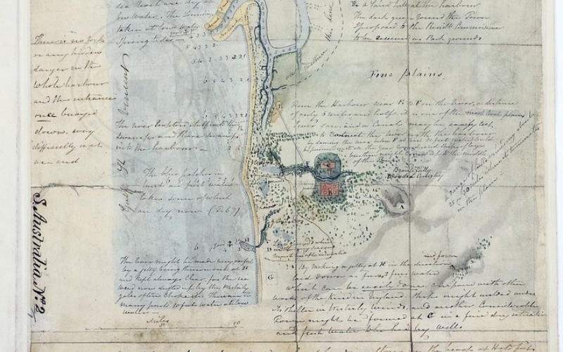 CO700 SOUTH AUSTRALIA2 1 Light 1836 2nd mapf of Adelaide