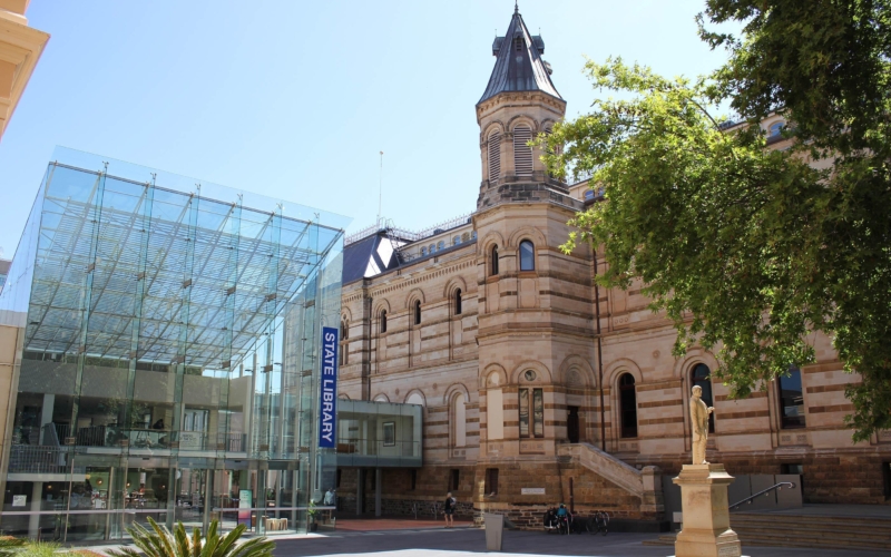 Exterior of state library of south australia
