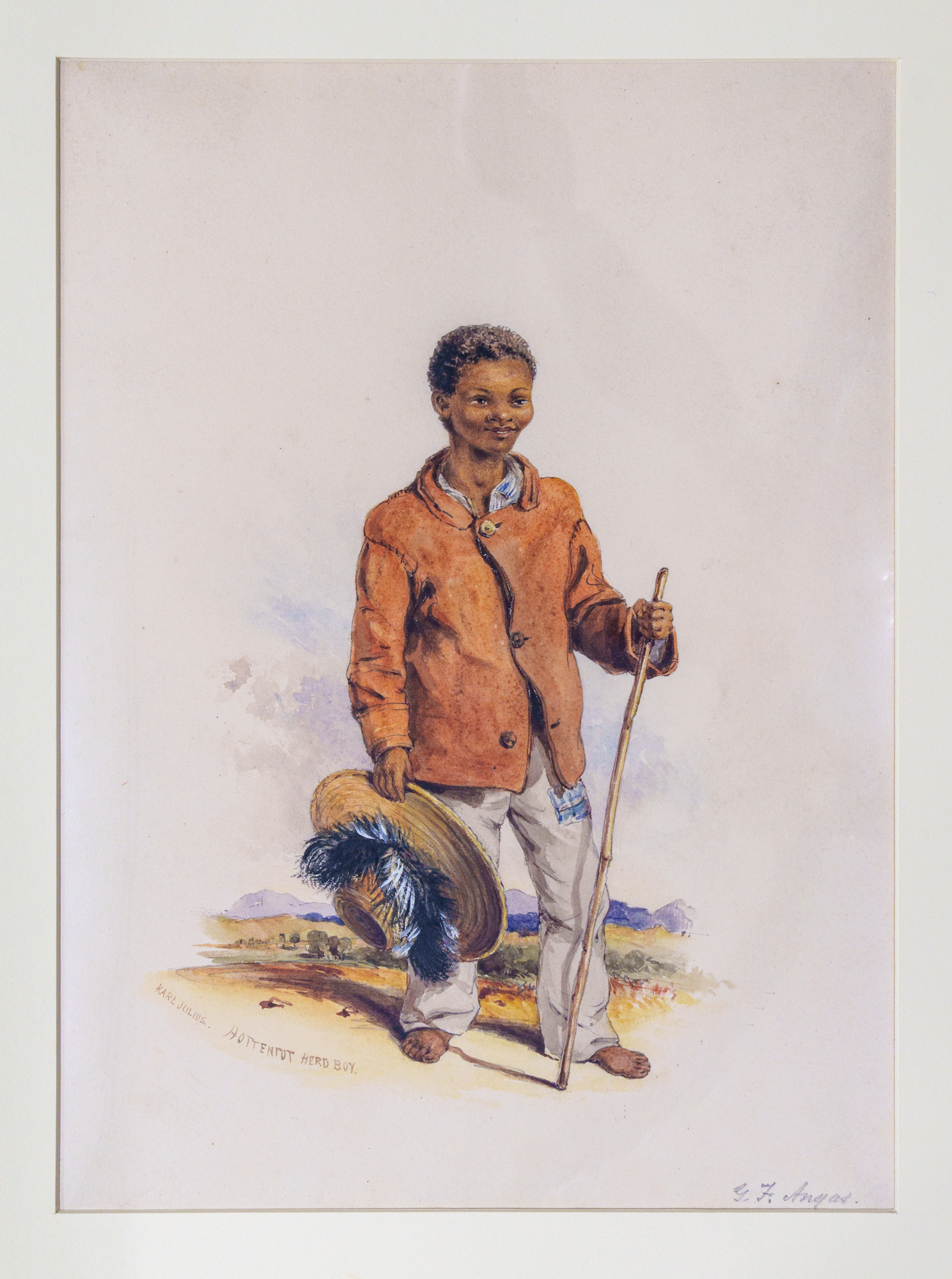 Karl Julius. Hottentot Herd-boy, 1847
