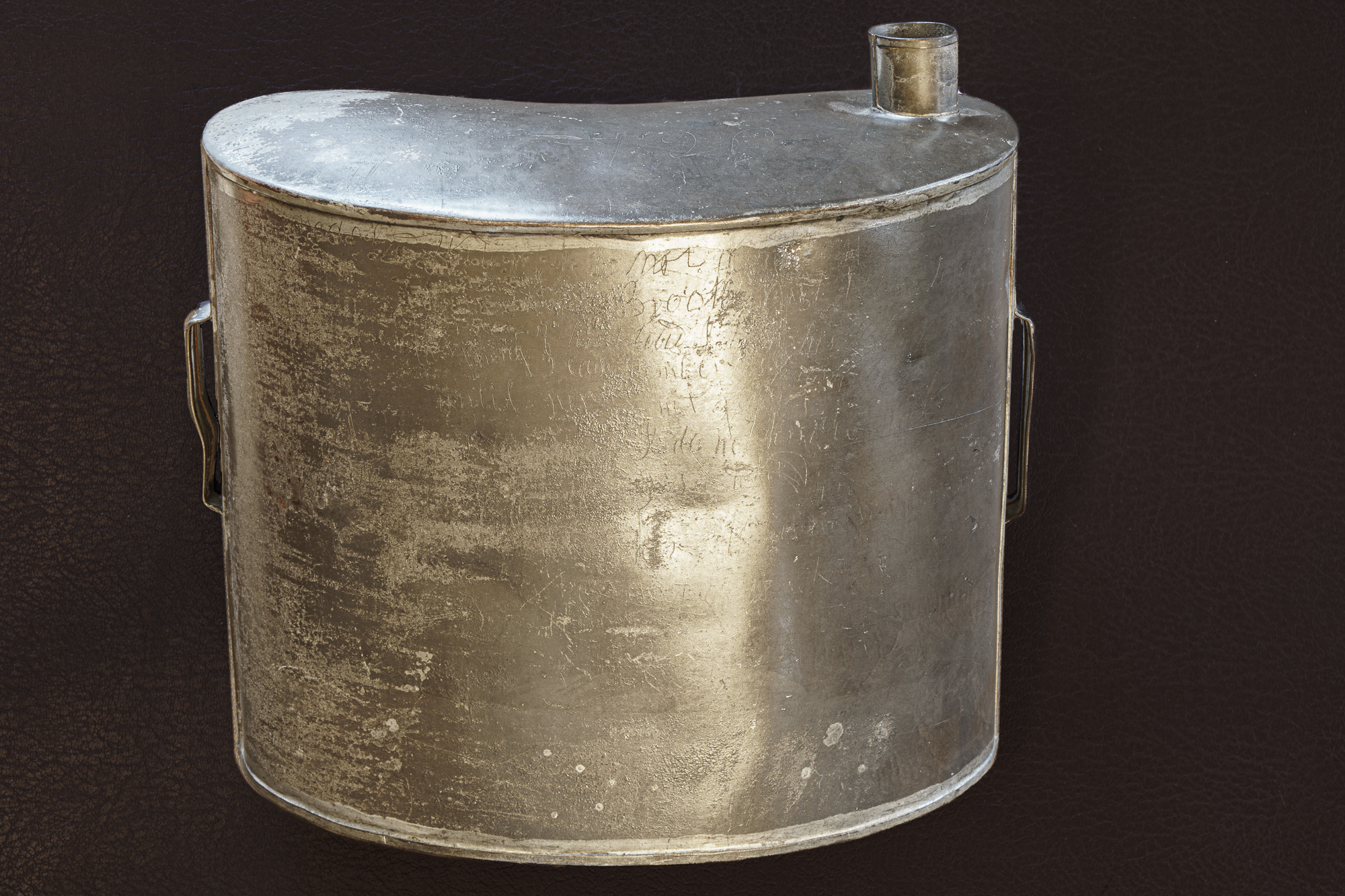 Coultard's water canteen with engraving