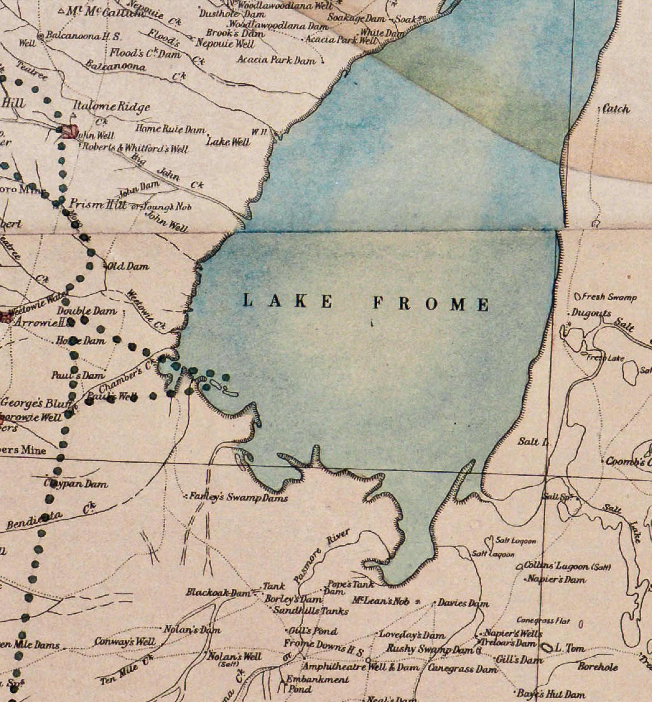 Example detail around Lake Frome