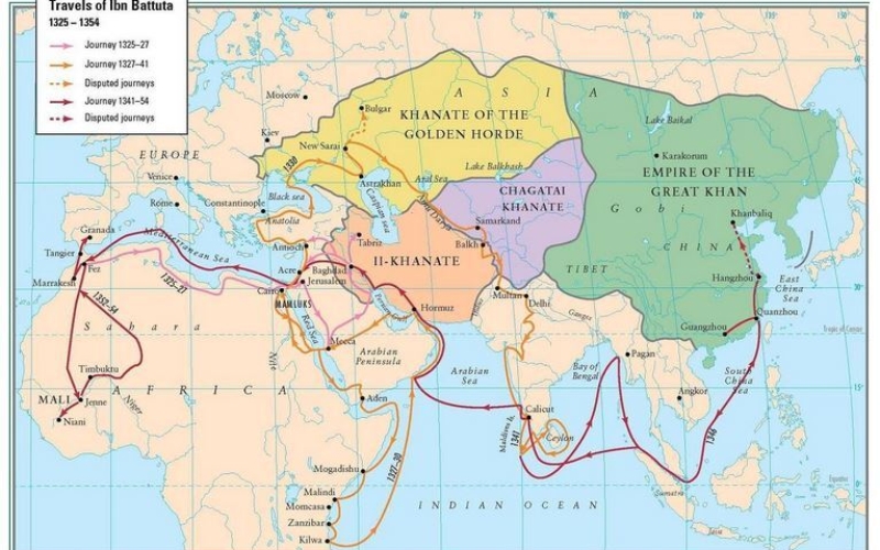 Ibn Battuta (1304 -1369) Arab traveller, geographer, explorer and ...